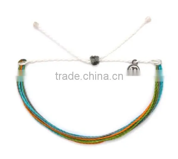 Diy Wax Cord Woven Custom String Bracelets for Friend photo-4