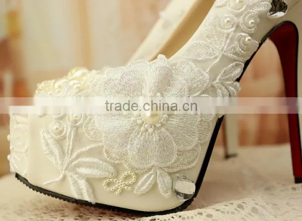 C71596A Latest Fashion Ladies High Thin Heel Wedding Party Bride Shoes photo-2