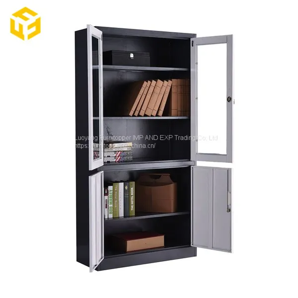 Office Stoarge Cabinet Metal Steel Display Cabinet With Glass Door photo-4