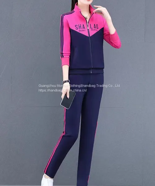 Autumn Fashion Sweater Two-Piece Women's Spring And Autumn Sportswear Suit photo-3