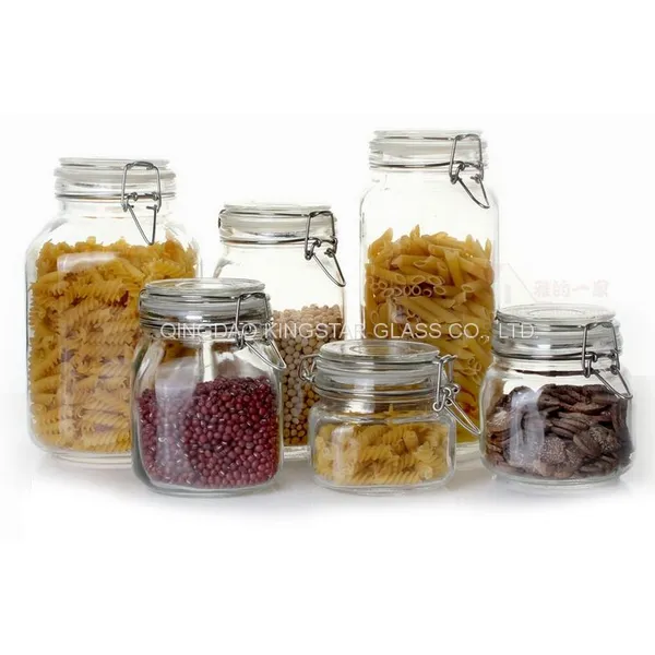Glass Storage Jar With Lid photo-5