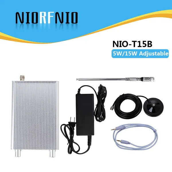 NIORFNIO NIO-T15B 0~15W FM Transmitter Device Bluetooth 87mhz to 108mhz PLL Frequency Stabilization photo-5
