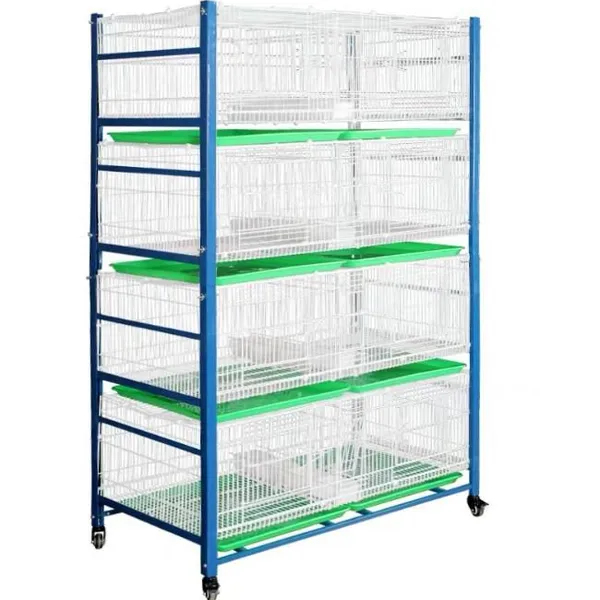 Wholesale 4-Level Indoor Metal Foldable Stainless Steel Pigeon Breed Cage for Pet Pigeon Breeding