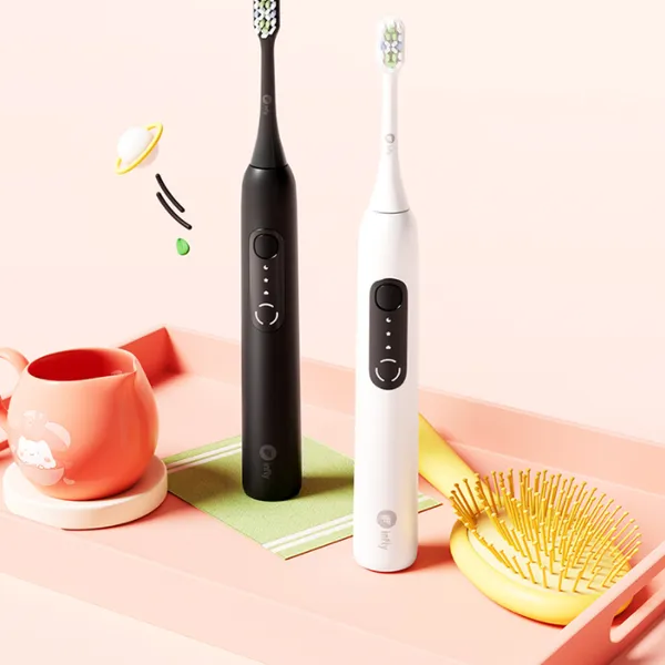 Infly T32 White & Black Sonic Electric Toothbrush photo-5