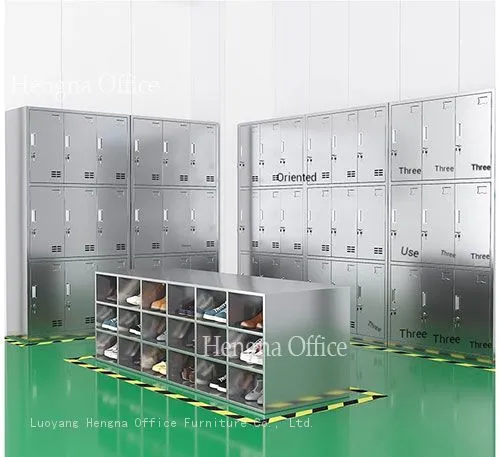 Heavy Duty Stainless Steel Locker SS3453 With Reinforced Hanging Rod & High-Load Capacity Shelves, 1.0mm Thick Storage for Fire Station, Police Dept photo-3