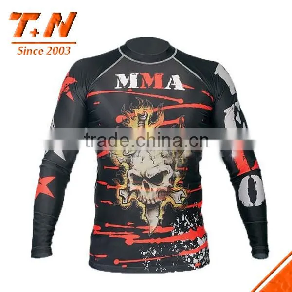 Wholesale Custom Sublimated Tattoo Fittness Rash Guard photo-3