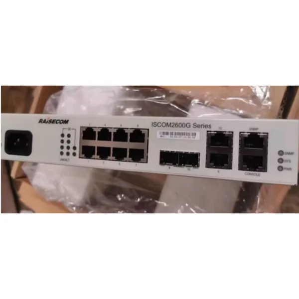 Raisecom 24-портовый гигабитный коммутатор PoE, модель: ISCOM S2600-24T4X-PWR-AC/S (4 x 10G SFP+ порты для подключения к верхнему уровню)