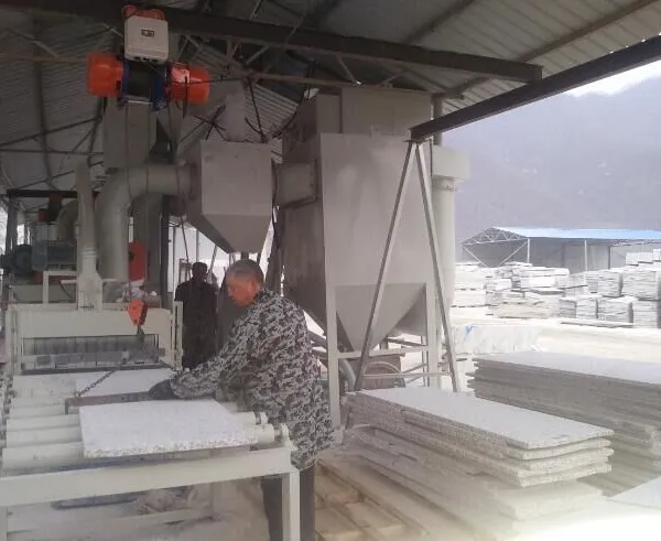 Stone lychee surface sandblasting machine