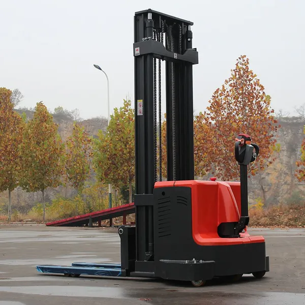 2ton Electric Reach Truck Stacker Forklift 1500kg Capacity Self Loading Stacker Pallet Stacker photo-2