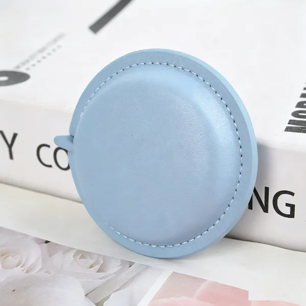 Custom Logo PU Leather Retractable Measuring Tape, 1.5m 2m Soft Body Tape for Garment Tailor Body Measurement