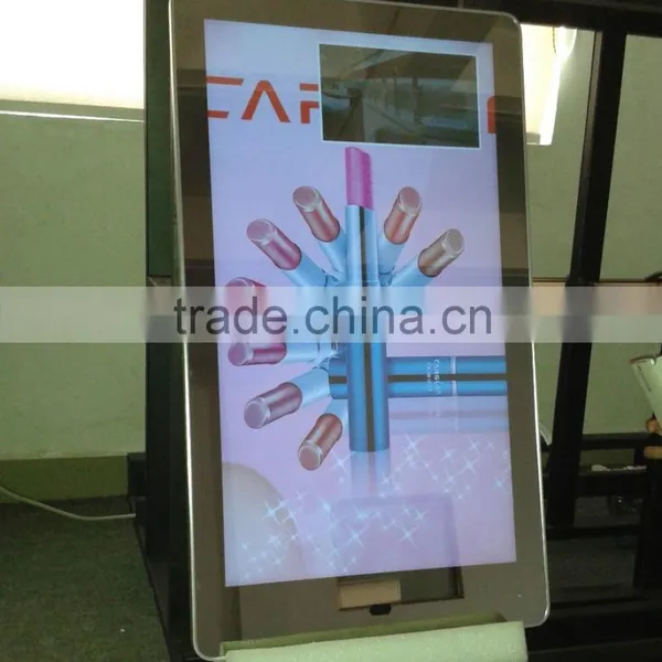 32" Wall Mount Magic Mirror Screen Networking Palyer Lcd Capacitive Touch Screen Computer Kiosk Mirror Display photo-5