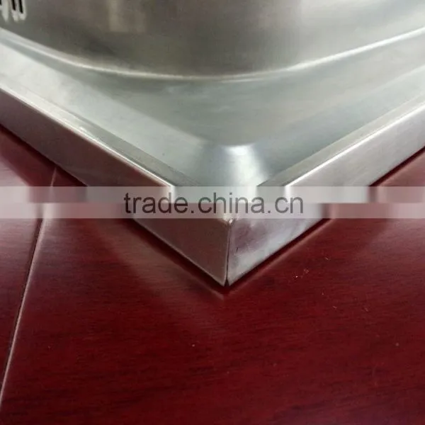 Cheap Single Bowl Kitchen Design Stainless Steel Sink With Drainboard HD9643 photo-2