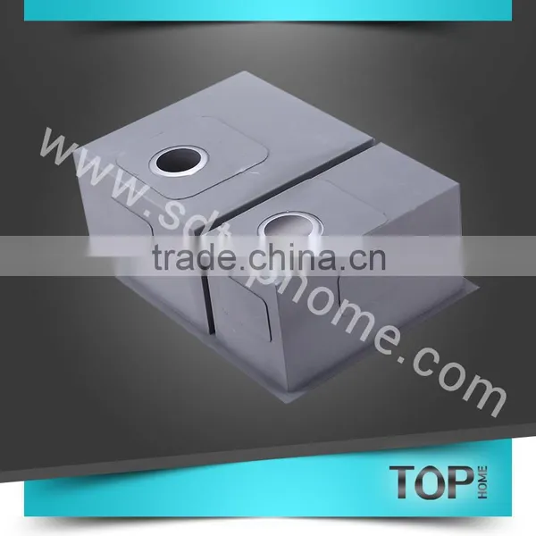 TH-RA2920BL Stainless Steel Handmade Sink With CUPC Square Corner Double Bowls Undermount Sink Kitchen Sink photo-4