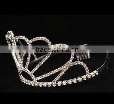 Wholesale Tiara Crown Bridal Wedding Crystal Princess Tiara photo-3