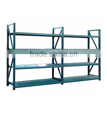 Adjustable steel plate storage rack shelves