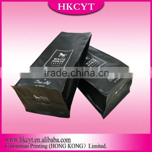 Matt Film Flat Bottom Coffee Packaging Bag photo-3