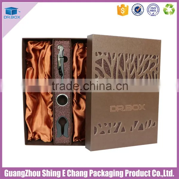 Customized Wholesale Elegant Hand Made Unfinished Wooden Wine Box photo-4