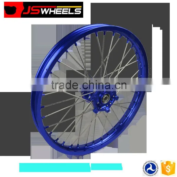 China YZ 450 F YZ250 Alloy Blue Color Motorcycle Spoke Wheel photo-4