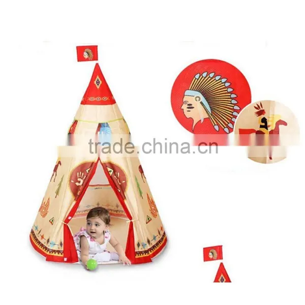 Indian Story Kids Tent Mosquito Kids House Play Princess Children Teepee Tent photo-5