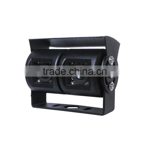 CCD CMOS Optional IP67 Waterproof DC 12V 10G Anti-viabration Tractor Truck Reverse Camera With Two Lens photo-5
