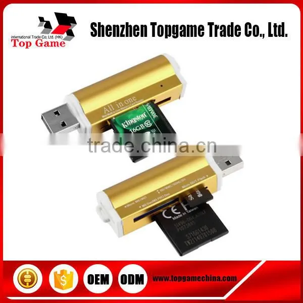 2.0 USB Interface and SM Card ,MMC Card,SD Card,XD Card ,CF Card LighterType Card Reader photo-2