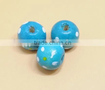 Sedex Audited Factory 2 Pillar Painted Wood Beads photo-3