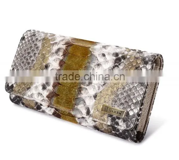 Original ICARER Real Python Leather Wallet Bag Clutch MT-5509 photo-5