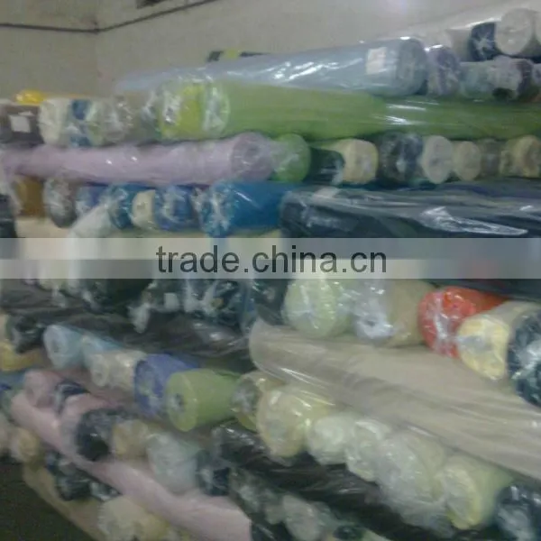 Polyester Cotton Mixed Plain Dyed Poplin Fabric Stock photo-6