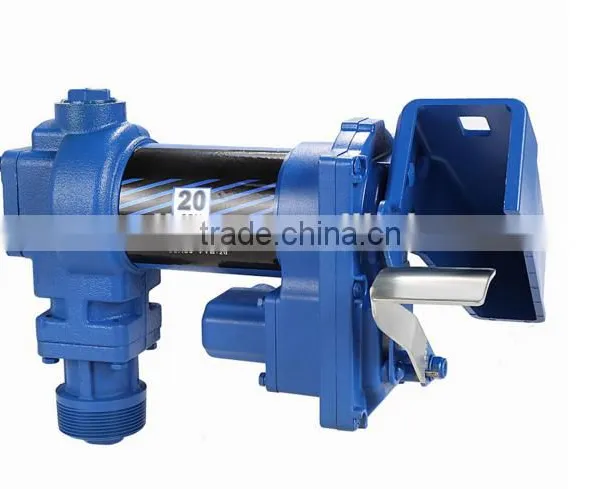 Portable Oil Transfer Unit Fuel Transfer Pump Unit With Mechanical Flow Meter Nozzle photo-3