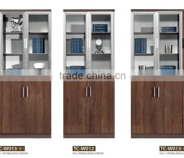 MDF Wood Glass Door Cabinet photo-4
