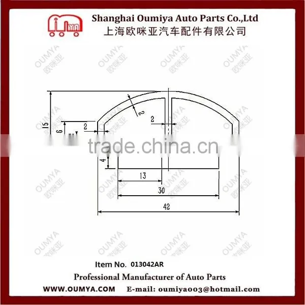 Supply High Quality Truck Container Door Strip / Rubber Strips / Seals From China Factory 013042AR photo-2