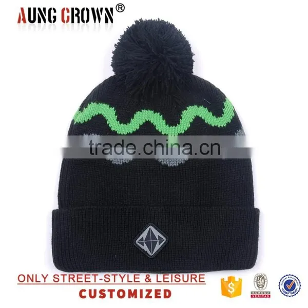 Custom Knit Beanie Hat no Pom photo-3