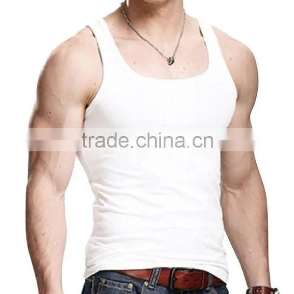 Wholesale Summer Fashion Design Muscle Tank Top/ Sleeveless Gym Tank Top/ Men's Sport Vest 2016 Quality Choice photo-2