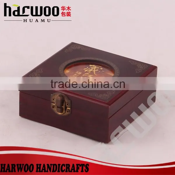 Black Lacquer Finish Luxury Wooden Box With Lock photo-4