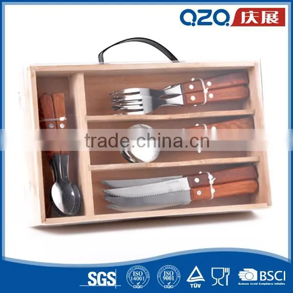 Promotion Modern Western Cuisine Wooden Handle Spoon and Fork Factory photo-4