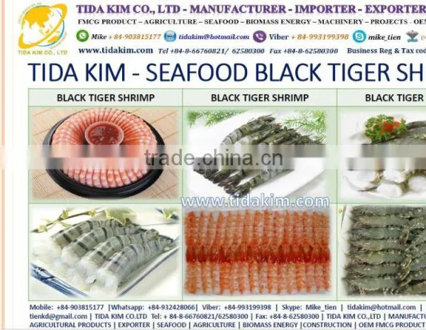 WHOLE ROUND FROZEN LOBSTER P ORNATUS FRESH LIVE - FROZEN BASA FILLLET - PANGASIUS BLACK TIGER SHRIMP - TIDA KIM photo-6