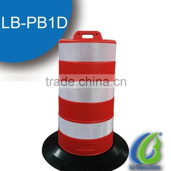 Traffic Safety Plastic Channelizer Drum/ 1100mm Water Filled Traffic Road Barrier photo-2