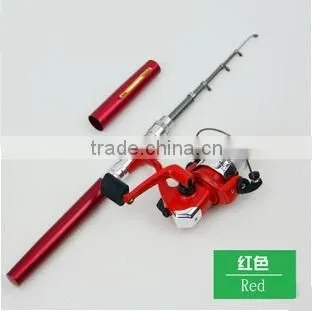 1 Meter Pen Style Fishing Rod Spinning Wheel Portable Mini Pen Fishing Rod Pole Kit H3 photo-3
