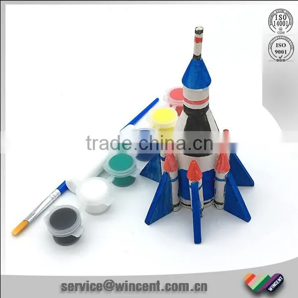 Solid Wood Kids 3D Rocket Puzzle photo-3
