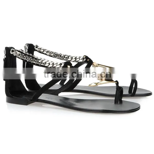 Latest Sexy Fashion Flat Sandals Women Shoes photo-2