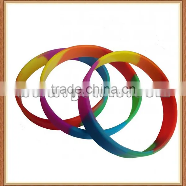Mixed Color Silicone Bracelets