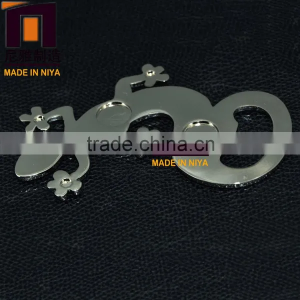 High Quality Gecko Shape Metal Beer Bottle Opener Keychain photo-3