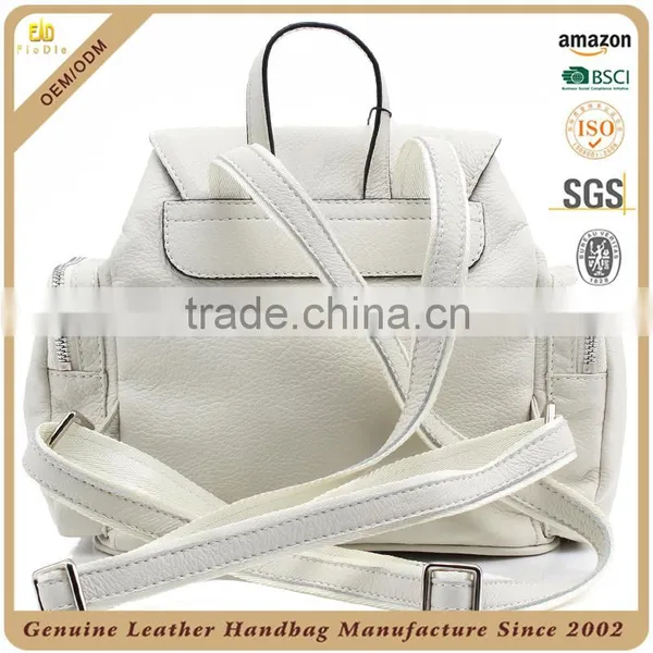 CSS1598-001 Super High Quality Girls Bags Korea Style Backpack Bags Genuine Cow Leather Hiking Backpack Bag for Ladies photo-3