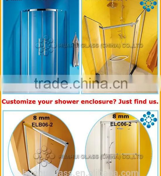 90*90 100*100 Framed Sliding Glass Arc Shower Screens photo-6