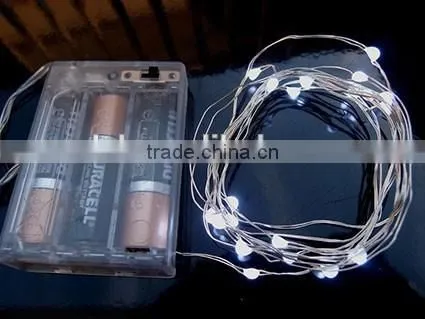 AA Battery Operated Cooper Wire LED Fairy Light-Blue photo-2
