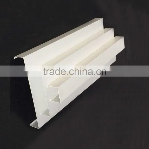 Various Width Suspended Metal Ceiling Panel Aluminum B - Shaped Open Strip Ceiling photo-4