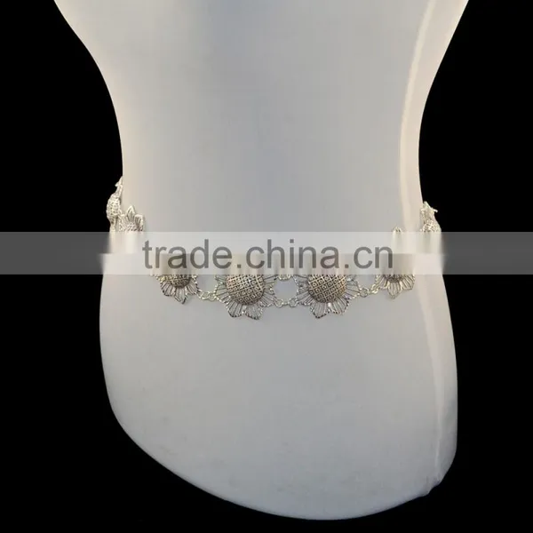 Hot Fashion Charm Popular Bohemia Silver Plated Square Shape Belly Necklace photo-3