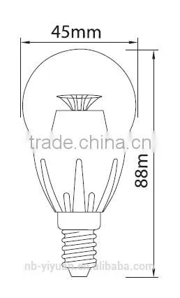 2015 Hot Product! Ra>80 E27 E14 Led Bulb, 6000K LED Light Bulb B45HAP 4W 170-240V SMD Led Bulb Lamp photo-3