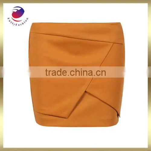 Brown Casual Lady Skirt
