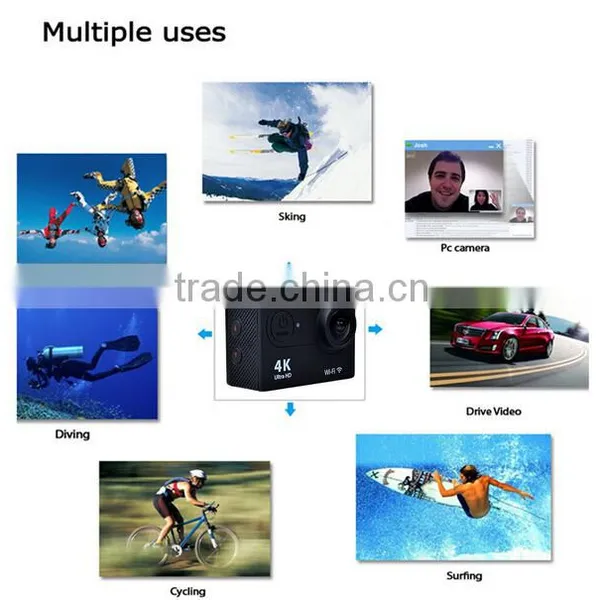 Mini Wifi Sport Helmet Camera 4k With Waterproof Case Used for Diving/surfing,swimming photo-3